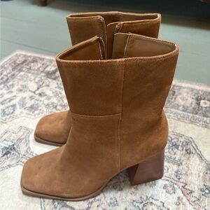 Brown Suede Ankle Boots